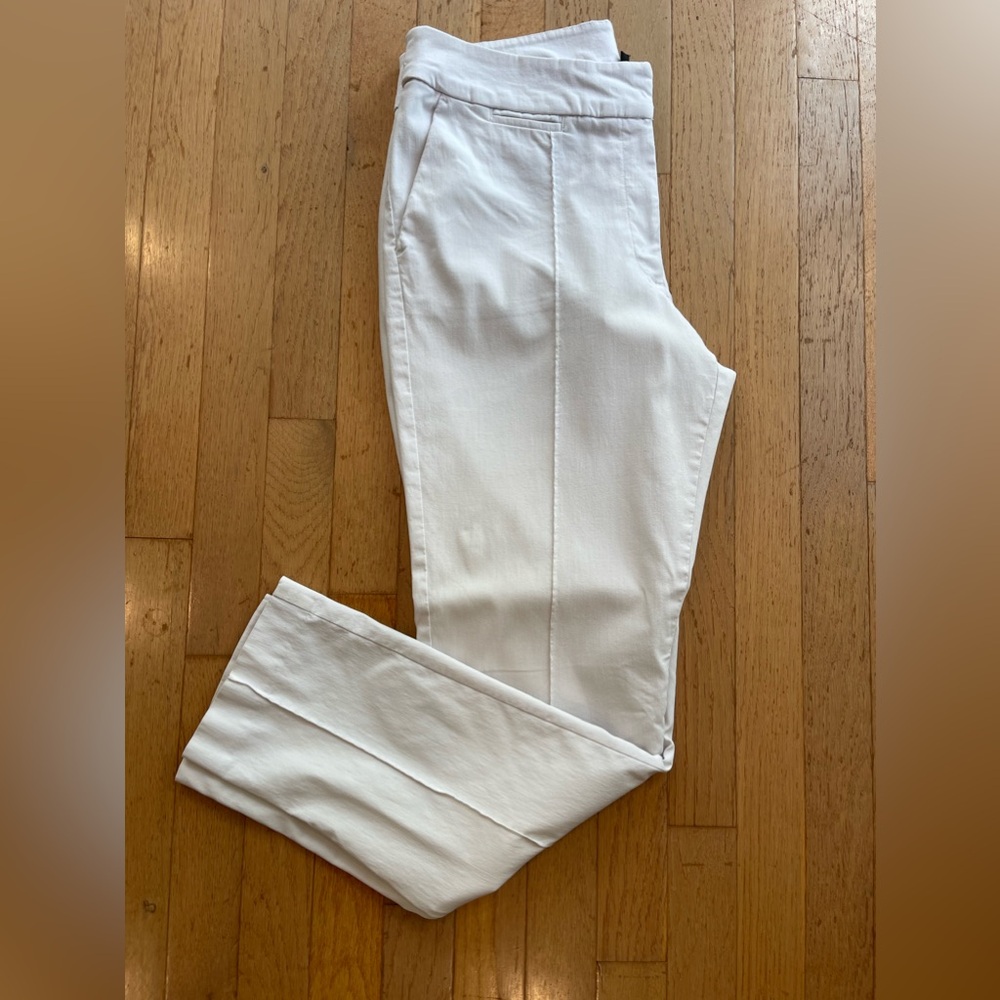 Briggs ladies full stretch white pull on/zip dress pants size 14-5‎ pocket/slash - Picture 10 of 12